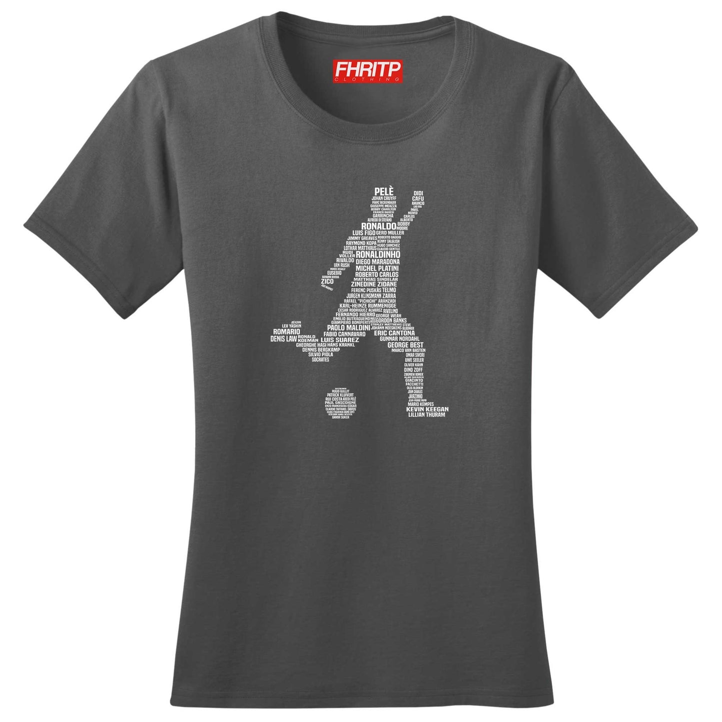 Ladies Footballer Soccer Player Legends Tribute T shirt Tee Top T-shirt