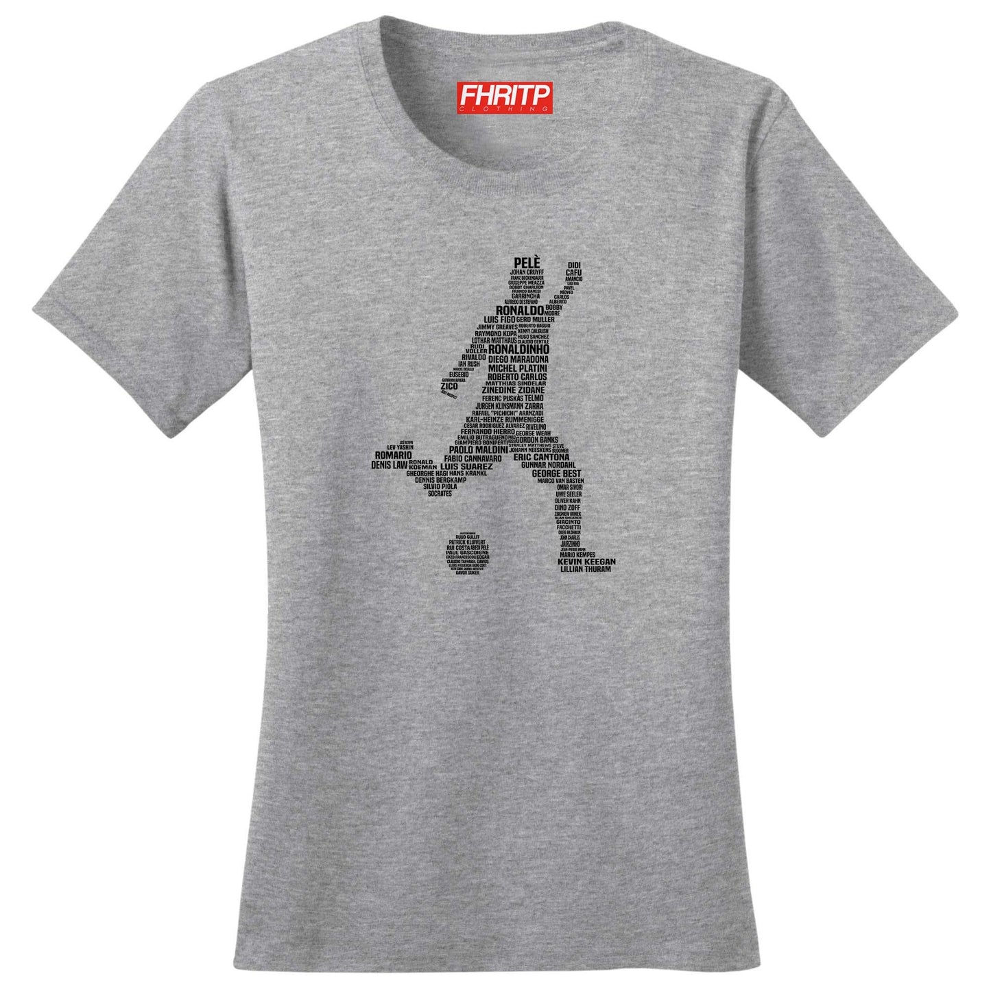 Ladies Footballer Soccer Player Legends Tribute T shirt Tee Top T-shirt