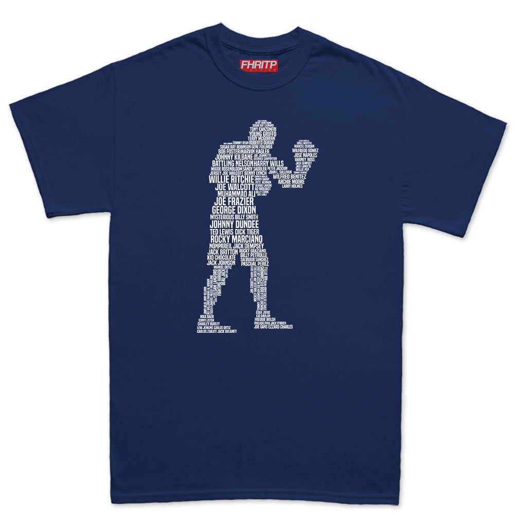 Mens Boxing Legends Fighter champion Tribute T shirt Tee Top T-shirt