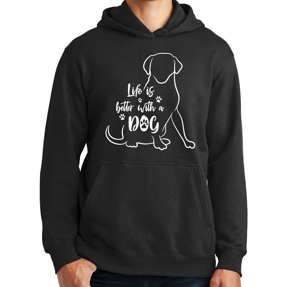 Life Is Better With A Dog Puppy Pet Owner Gift Hoodie