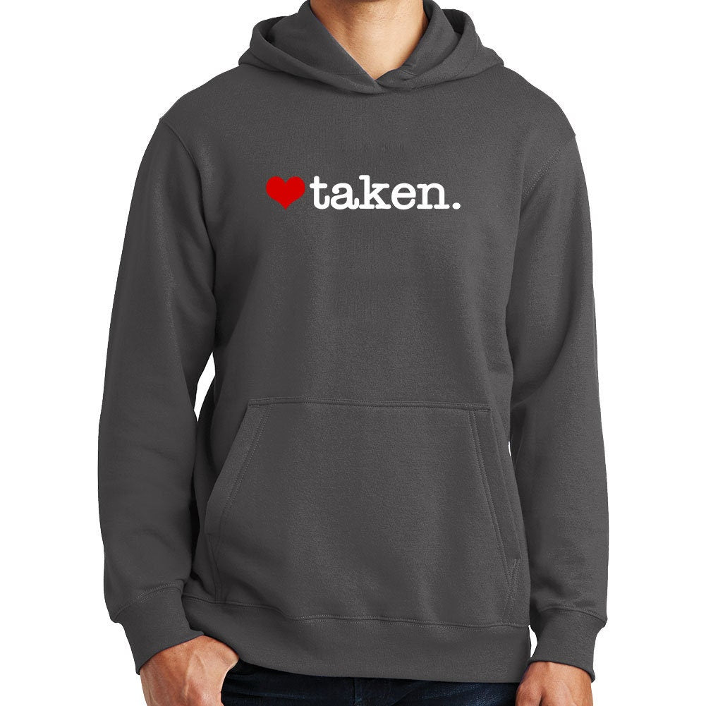 Hashtag Taken Funny Valentine Stag Hen Bridal Party Hoodie