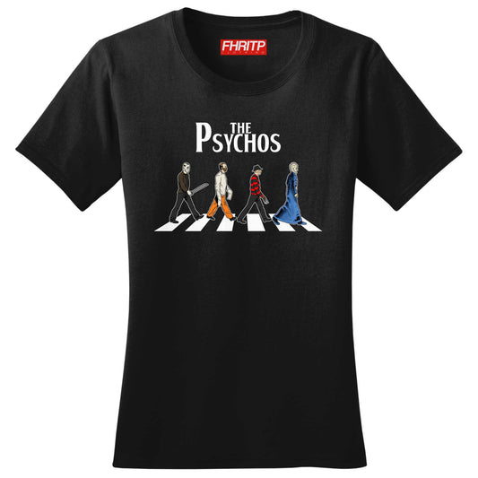 The Psychos Halloween Ladies T shirt - R952