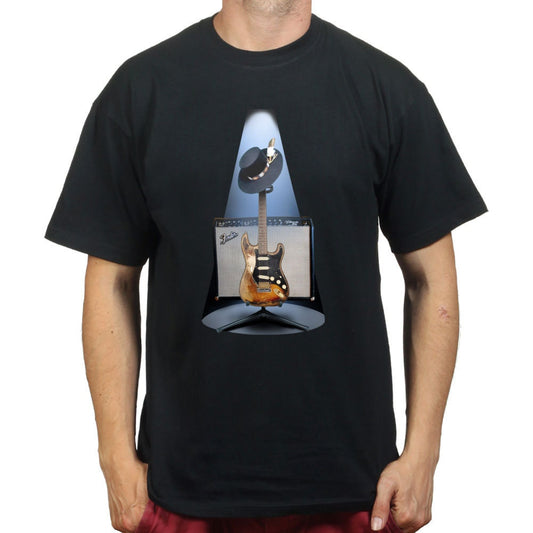 Stevie Ray Texas Floodlights 1959 American Standard SRV Guitar Number One Blue Music T shirt Tee Top T-shirt
