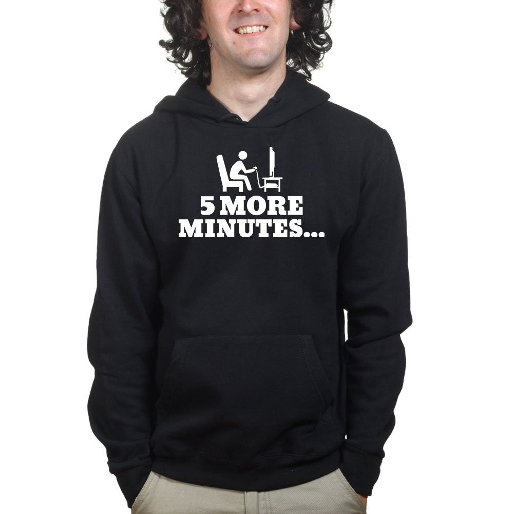 5 More Minutes Gaming Gamer Funny Hoodie