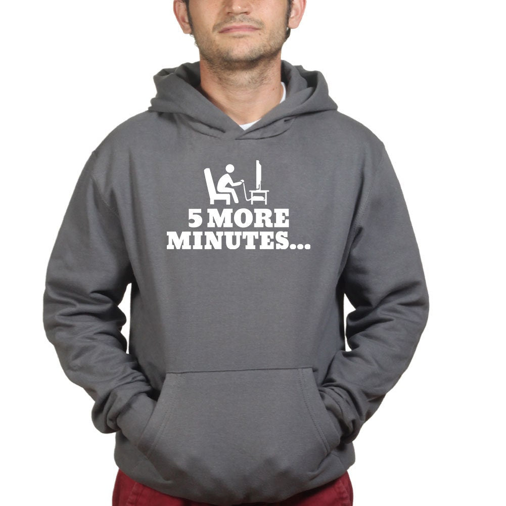 5 More Minutes Gaming Gamer Funny Hoodie