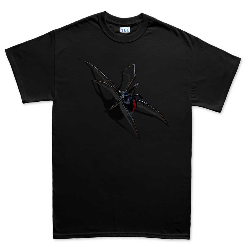 Mens Realistic 3D Scary Crawling Spider T shirt Tee Top T-shirt