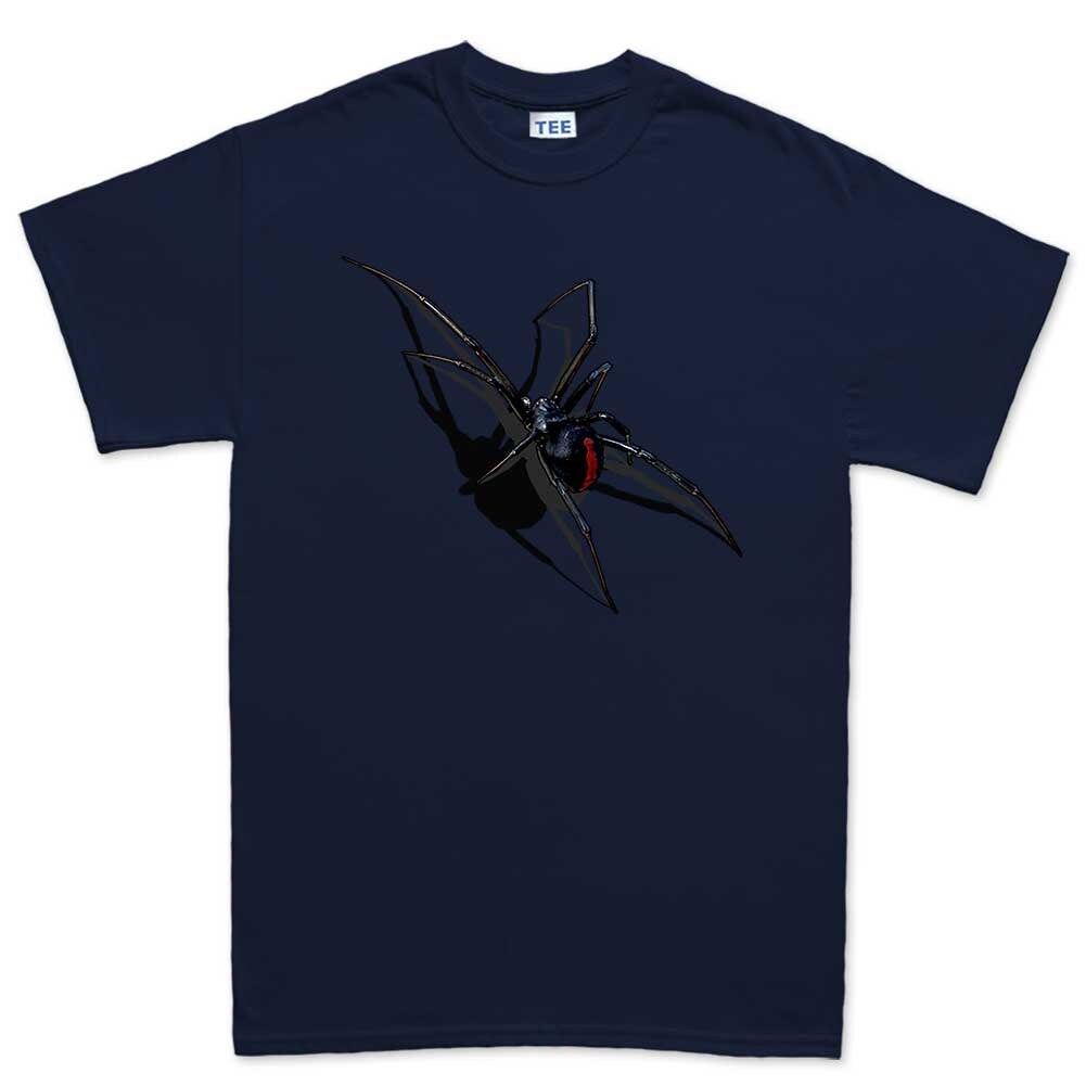 Mens Realistic 3D Scary Crawling Spider T shirt Tee Top T-shirt