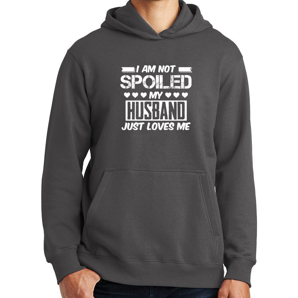 Not Spoiled Husband Loves Me Valentine Hoodie