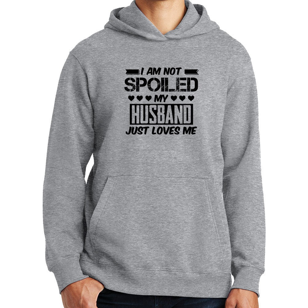 Not Spoiled Husband Loves Me Valentine Hoodie