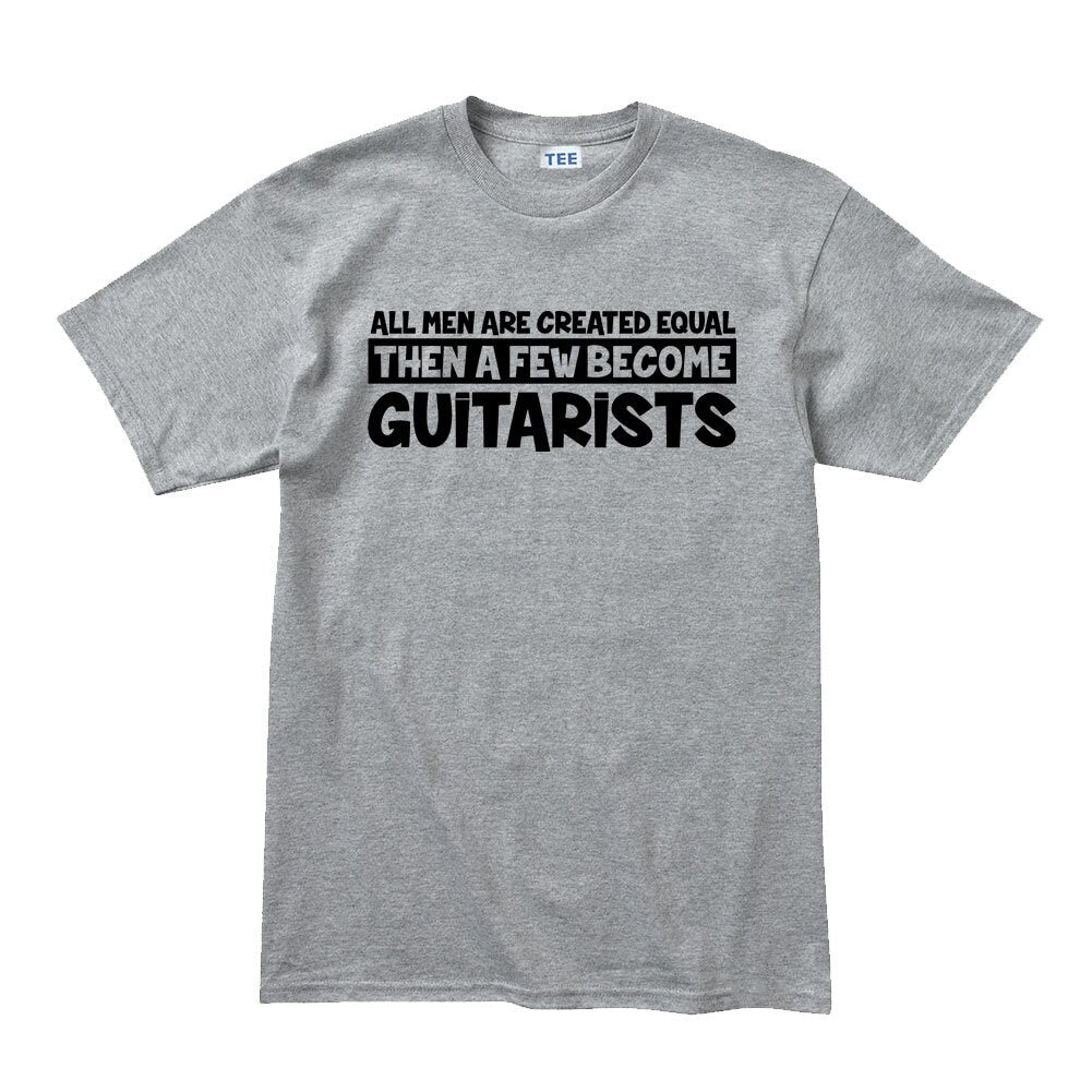 Mens All Men Created Equal Guitarist Guitar Player Funny T shirt Tee Top T-shirt
