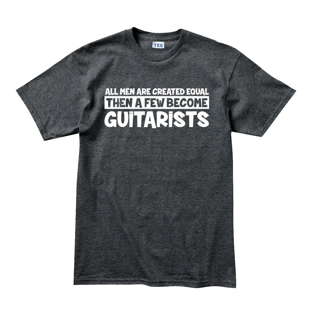 Mens All Men Created Equal Guitarist Guitar Player Funny T shirt Tee Top T-shirt