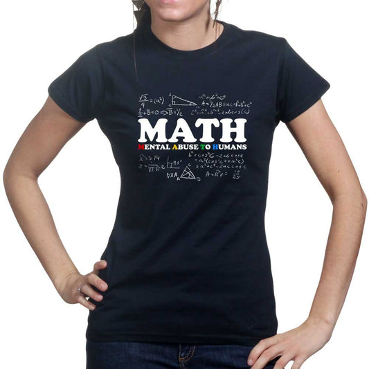 MATH Definition Funny Spoof School Ladies T shirt Tee Top T-shirt