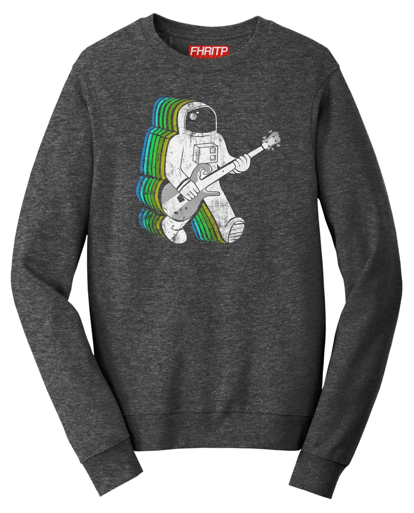 Rockalicious Bassist Funkalicious BASS Guitar Astronaut Funny Sweatshirt