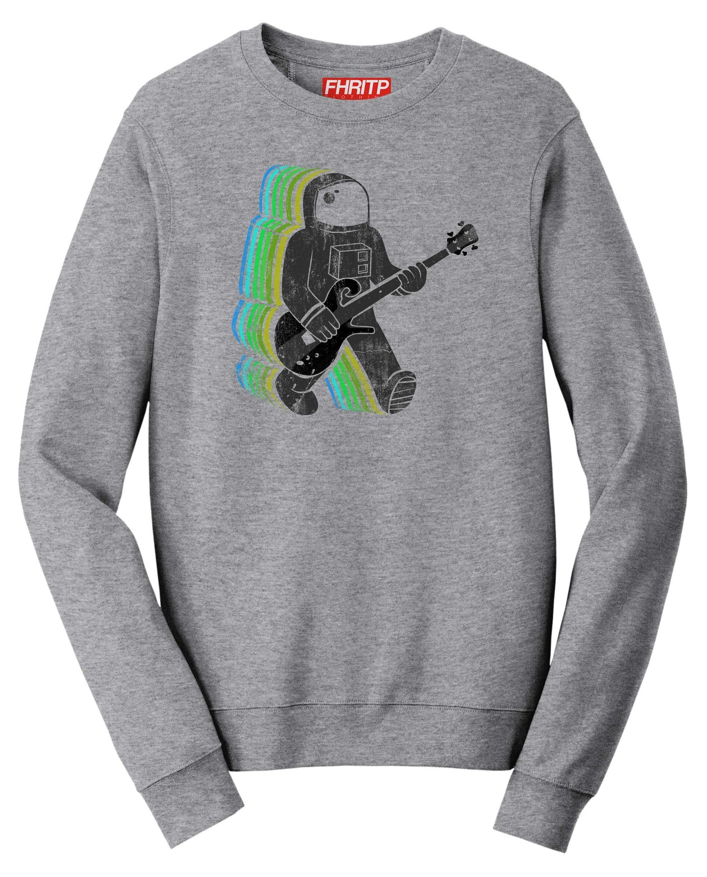 Rockalicious Bassist Funkalicious BASS Guitar Astronaut Funny Sweatshirt