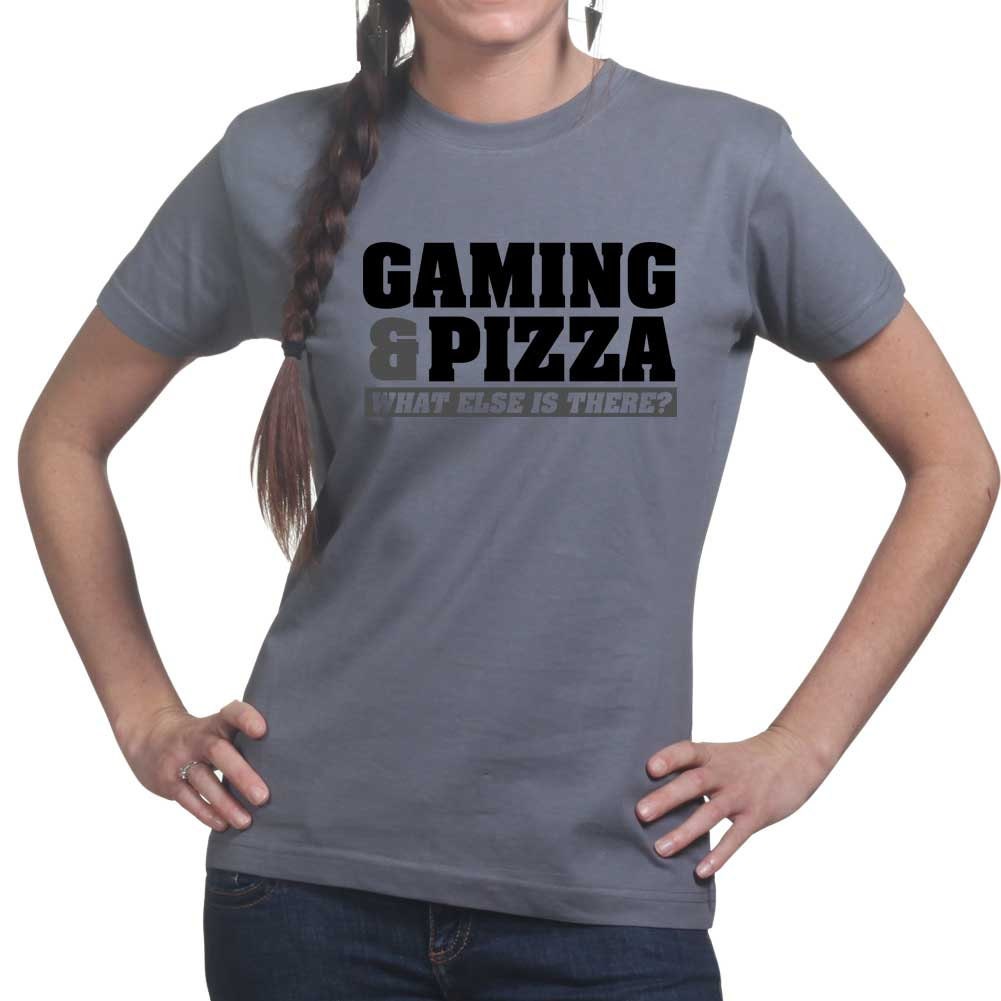 Ladies Gaming and Pizza Gamer Video Game Funny  T shirt Tee Top T-shirt