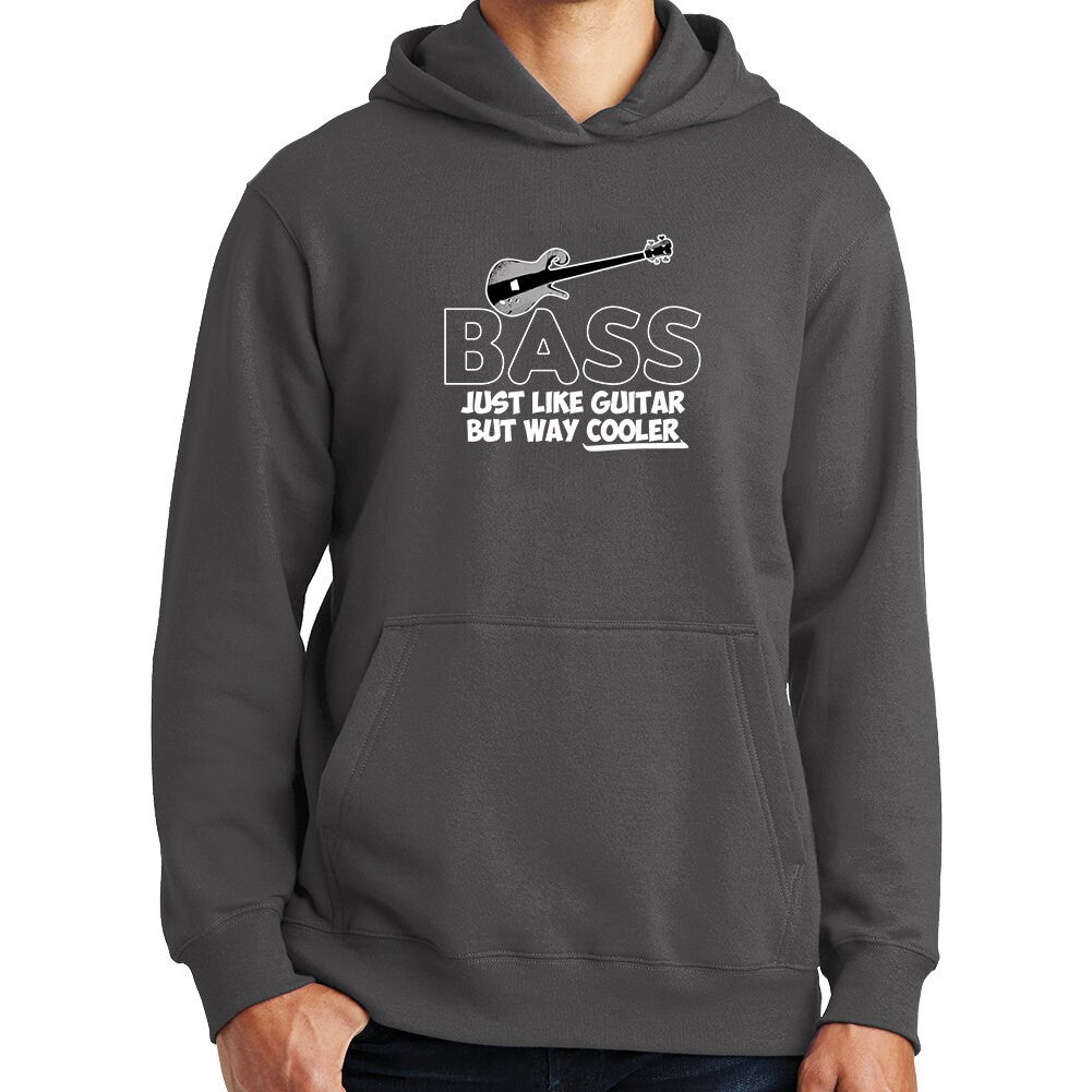 Bass Cooler Than Guitar Funny Bassist Hoodie