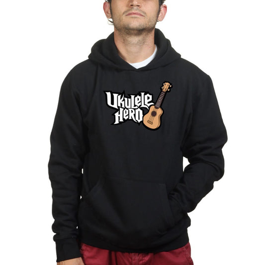 Ukulele Hero Funny Spoof Guitarist Hoodie