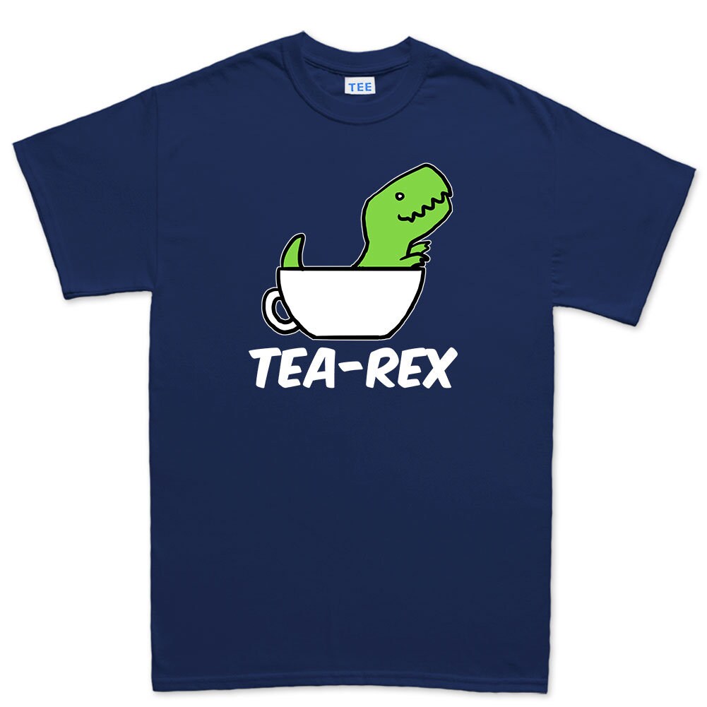 Mens Tea Rex T-Rex Funny Dinosaur Parody T shirt Tee Top T-shirt