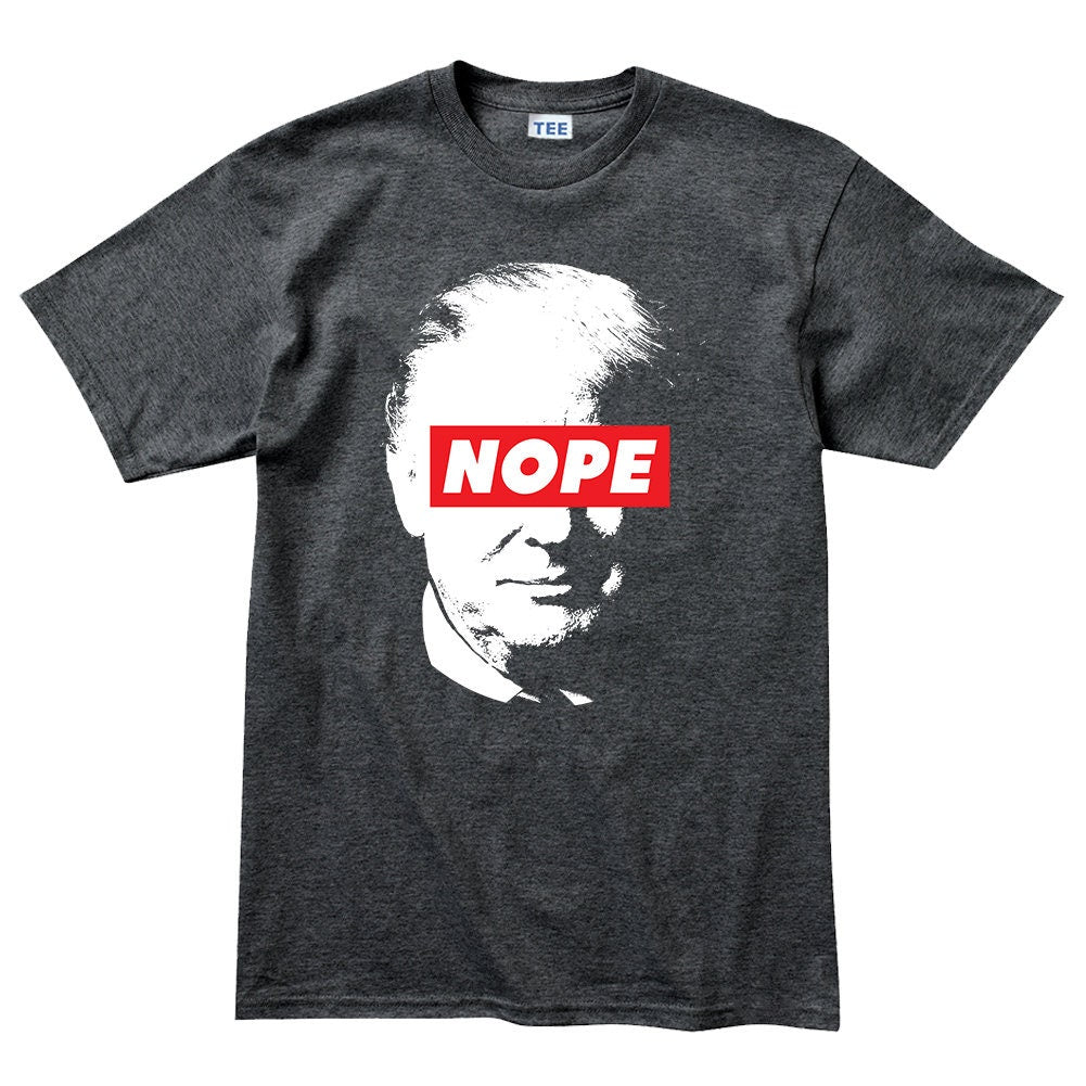 Mens Trump Nope Obey Impeach President Election 2020 T shirt Tee Top T-shirt