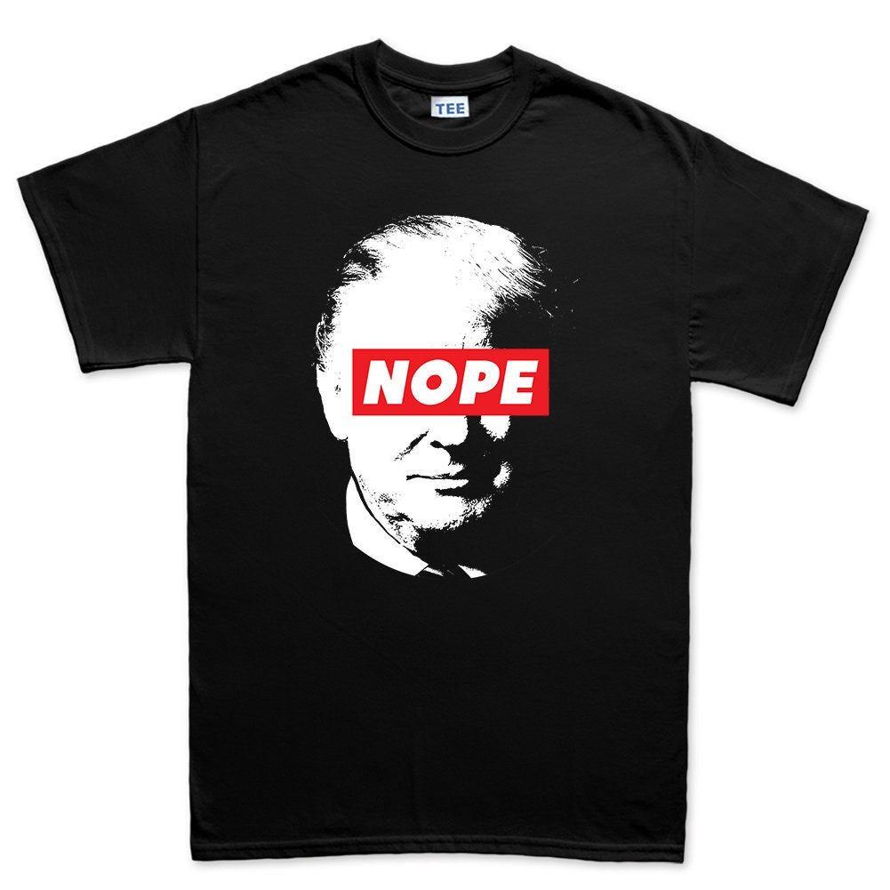 Mens Trump Nope Obey Impeach President Election 2020 T shirt Tee Top T-shirt