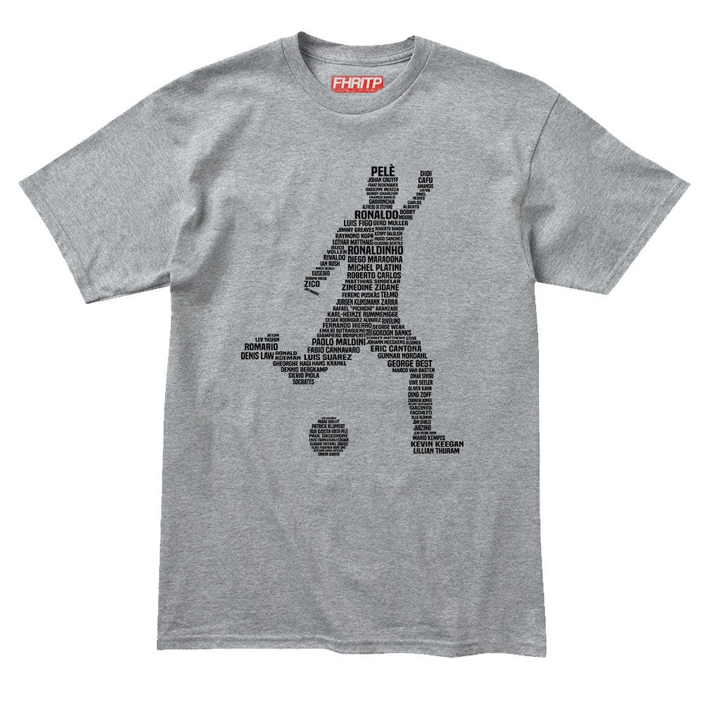 Mens Footballer Soccer Player Legends Tribute T shirt Tee Top T-shirt