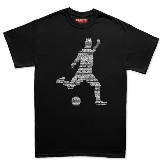 Mens Footballer Soccer Player Legends Tribute T shirt Tee Top T-shirt