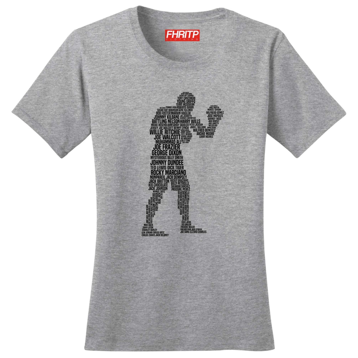 Ladies Boxing Legends champion Fighter Tribute T shirt Tee Top T-shirt