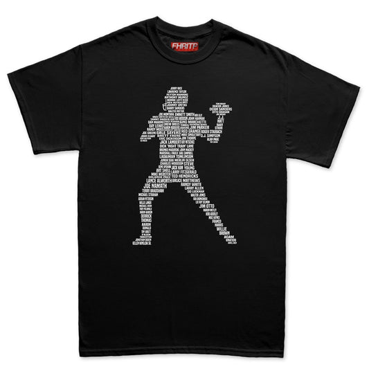 Mens American Football Player Grid Iron Legends Tribute T shirt Tee Top T-shirt