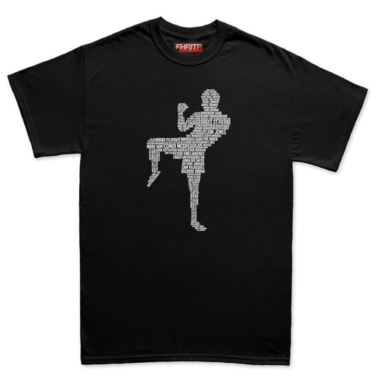 Mens MMA Fighting Fighter Legends Tribute T shirt Tee Top T-shirt