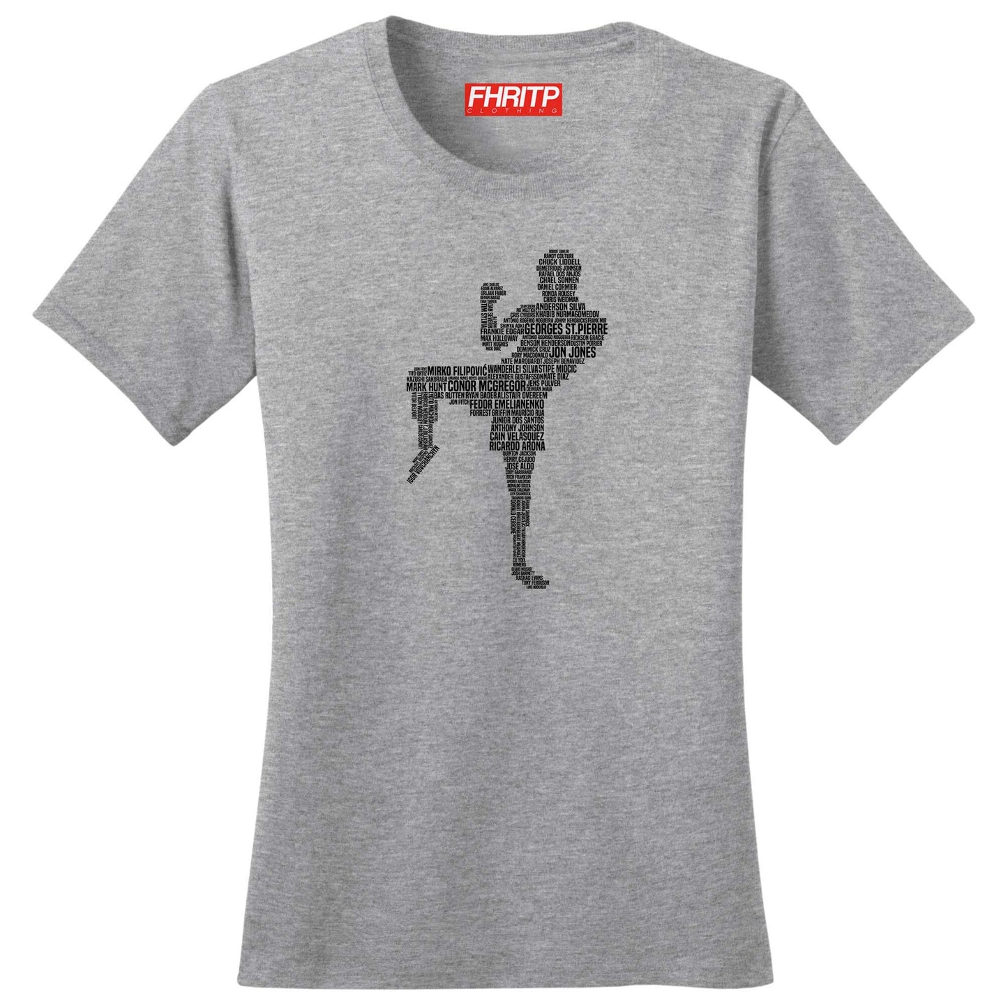 Ladies MMA Fighting Fighter Legends Tribute T shirt Tee Top T-shirt