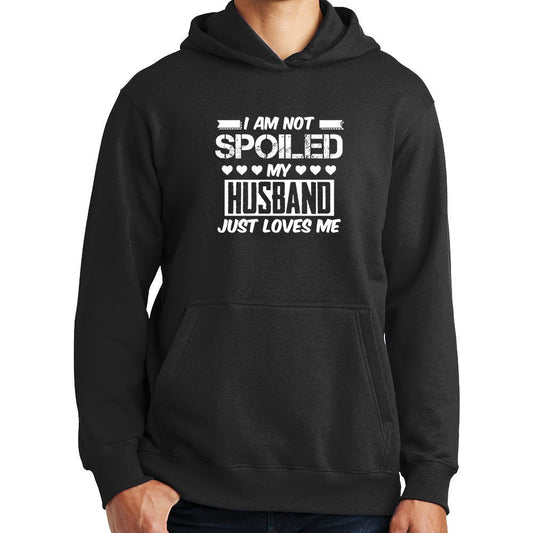 Not Spoiled Husband Loves Me Valentine Hoodie