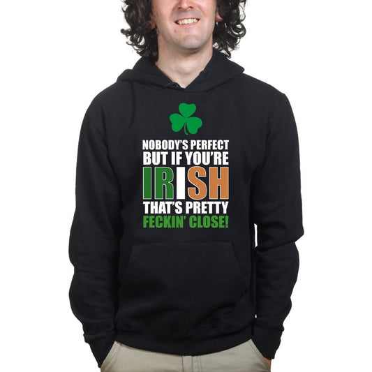 Nobody's Perfect Irish St Patrick's Paddy's Day Shamrock Leprechaun Hoodie