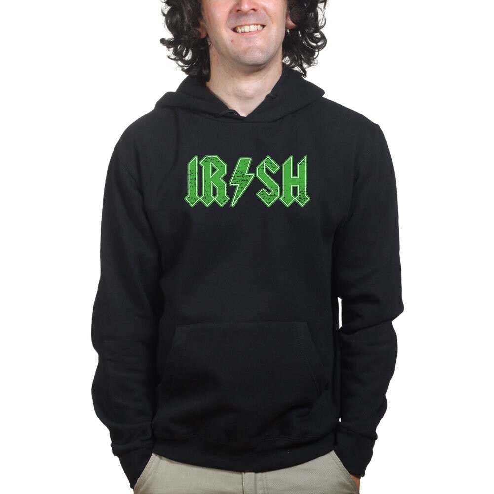 Irish Rock - St. Patrick's Day (Paddy) Ireland Spoof Funny Hoodie