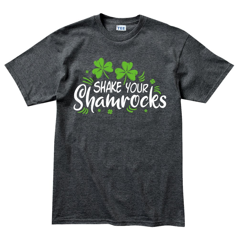 Mens Shake Your Shamrocks St Patricks Paddys Day Irish Funny T shirt Tee Top T-shirt