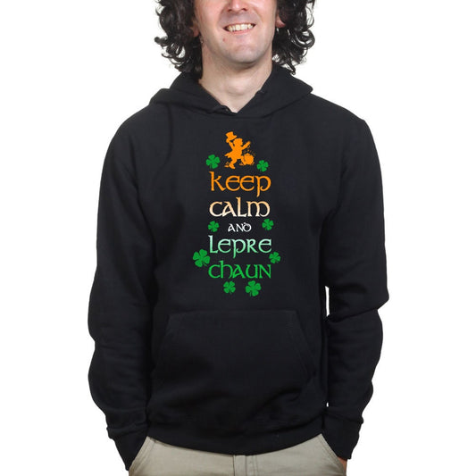 Keep Calm Leprechaun St Patrick Paddys Day Irish Ireland Hoodie