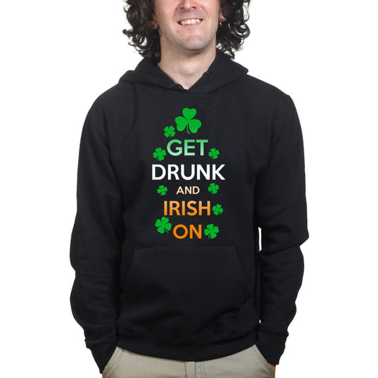 Keep Calm Drunk Irish On Leprechaun Patrick's Day Paddy Ireland Funny Hoodie