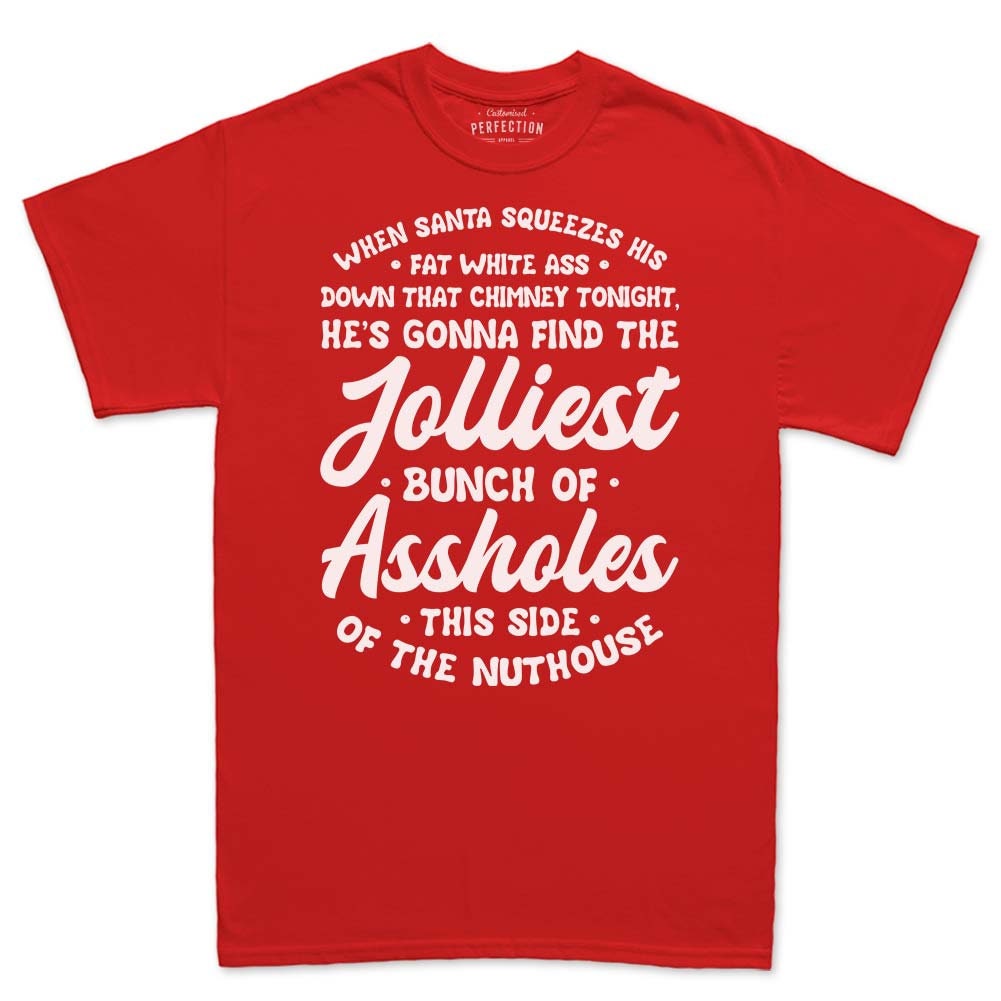 Jolliest Bunch of Assholes This Side Of The Nuthouse Shirt, Funny Christmas Vacation Shirt, Clark Funny Sayings Shirt, Christmas Movie shirt