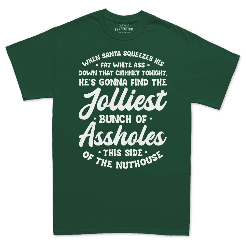 Jolliest Bunch of Assholes This Side Of The Nuthouse Shirt, Funny Christmas Vacation Shirt, Clark Funny Sayings Shirt, Christmas Movie shirt