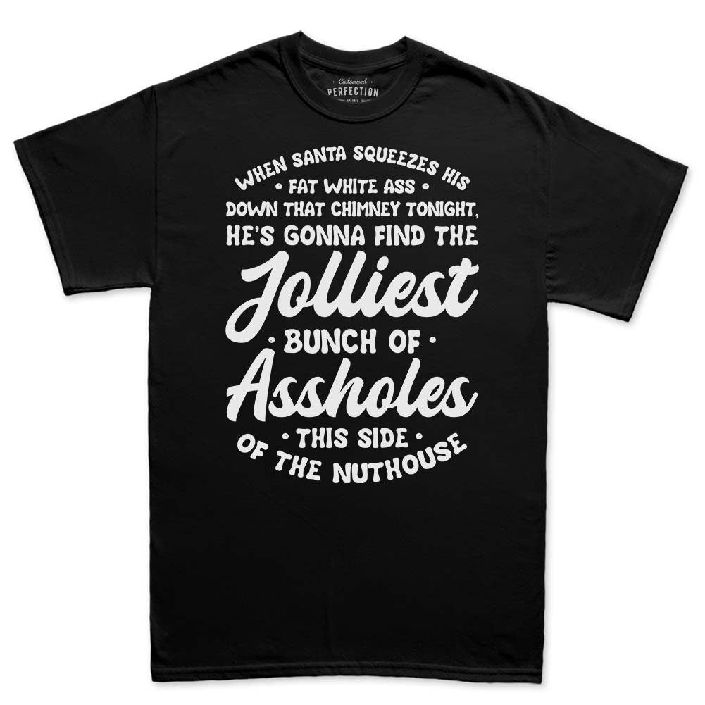 Jolliest Bunch of Assholes This Side Of The Nuthouse Shirt, Funny Christmas Vacation Shirt, Clark Funny Sayings Shirt, Christmas Movie shirt