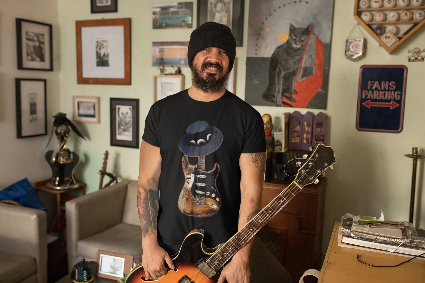 Stevie Ray Shirt, Number One Guitar Shirt, SRV Tribute Tshirt, 1959 American Standard Guitar, Blues Music T shirt, Guitar Player Gifts