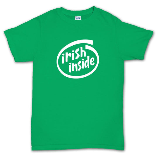 Inside Irish T-Shirt, Feeling Lucky Day Tee, Retro Trendy Patrick Shirt, Saint Patrick Shamrock Leprechaun Ireland Outfit