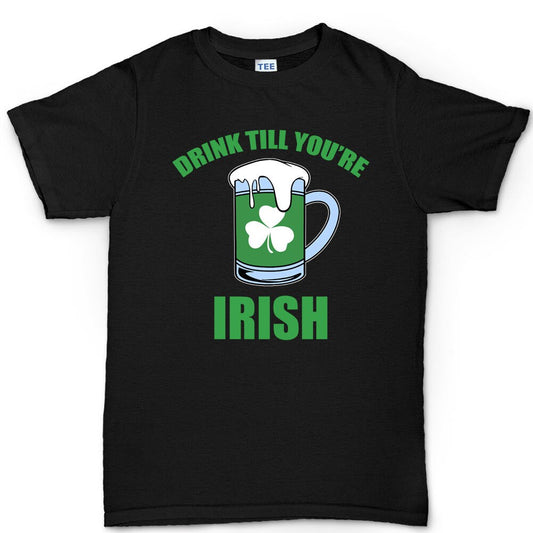 Drink Till You're Irish Shirt, Luck Of Irish T-Shirt, Clover Parade St Paddy’s Day Tee, Celebrate Shamrock Patrick Outfit