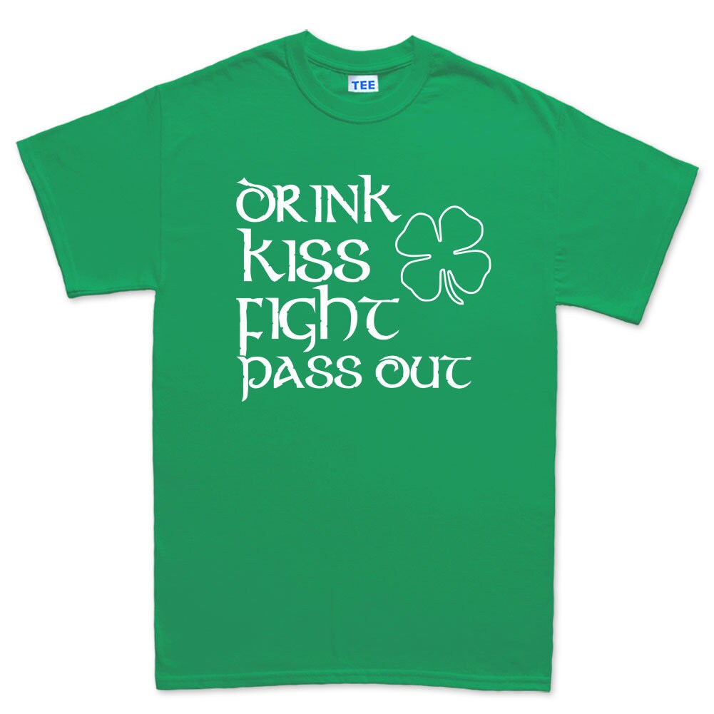 Kiss Fight Patrick Day Shirt, Saint Patrick T-Shirt, Lucky Clover Kiss Out St Paddy’s Day Shirt, Celebrate Kiss Day Patrick Tee Shirt