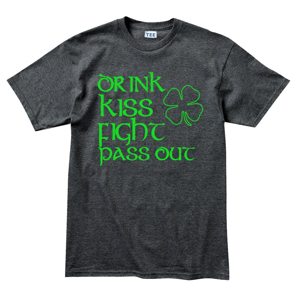 Kiss Fight Patrick Day Shirt, Saint Patrick T-Shirt, Lucky Clover Kiss Out St Paddy’s Day Shirt, Celebrate Kiss Day Patrick Tee Shirt