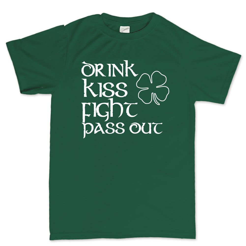 Kiss Fight Patrick Day Shirt, Saint Patrick T-Shirt, Lucky Clover Kiss Out St Paddy’s Day Shirt, Celebrate Kiss Day Patrick Tee Shirt