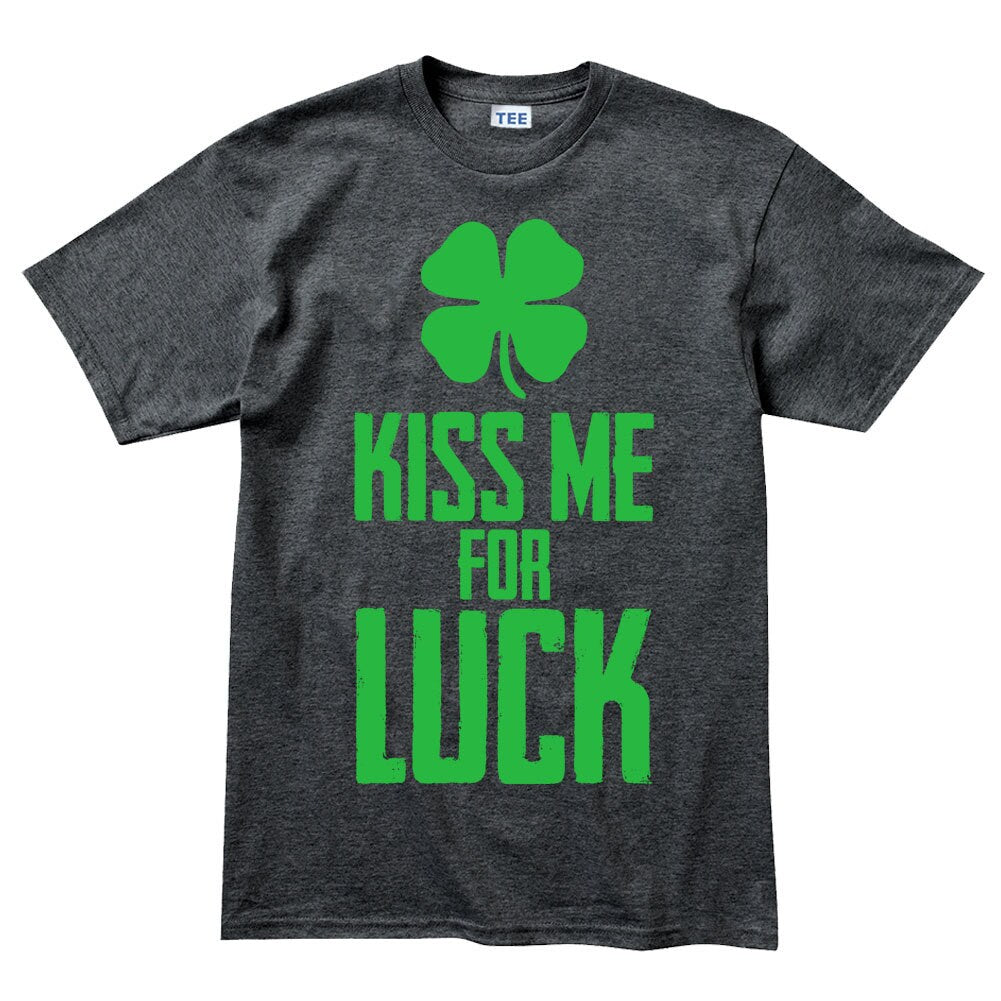 Kiss Me Irish T-Shirt, Lucky Shamrock Paddy Outfit, Hot Kiss Saint Patrick Shirt, St Paddy’s Day Four Leaf Tee, Celebrate Lucky Saint Shirt