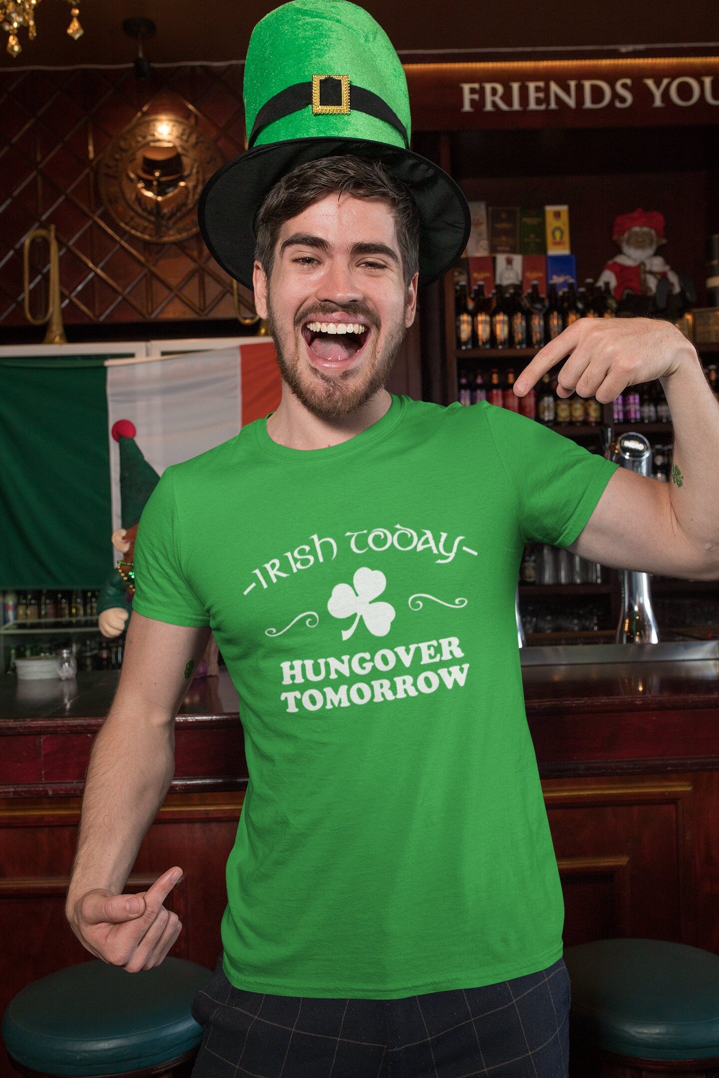 Hangover Irish Shirt, Irish Today Hung Over Tomorrow T-shirt, Funny Novelty Irish Tee, Happy Irish Saint Patrick Day Outfit