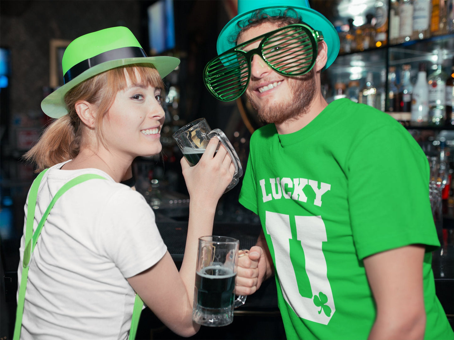 Lucky U Clover Shirt, Saint Patrick Day T-Shirt, Paddy Day Ireland Shamrock Shirt, Distressed Paddy Day Outfit, Lucy Irish Party Tee