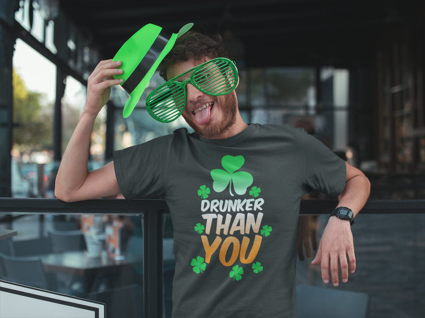 Pub Patrick Outfit, Drunker Than You T-Shirt, Saint Patrick Shamrock Clover Paddy Day Shirt, Flecking Close Patrick Shirt