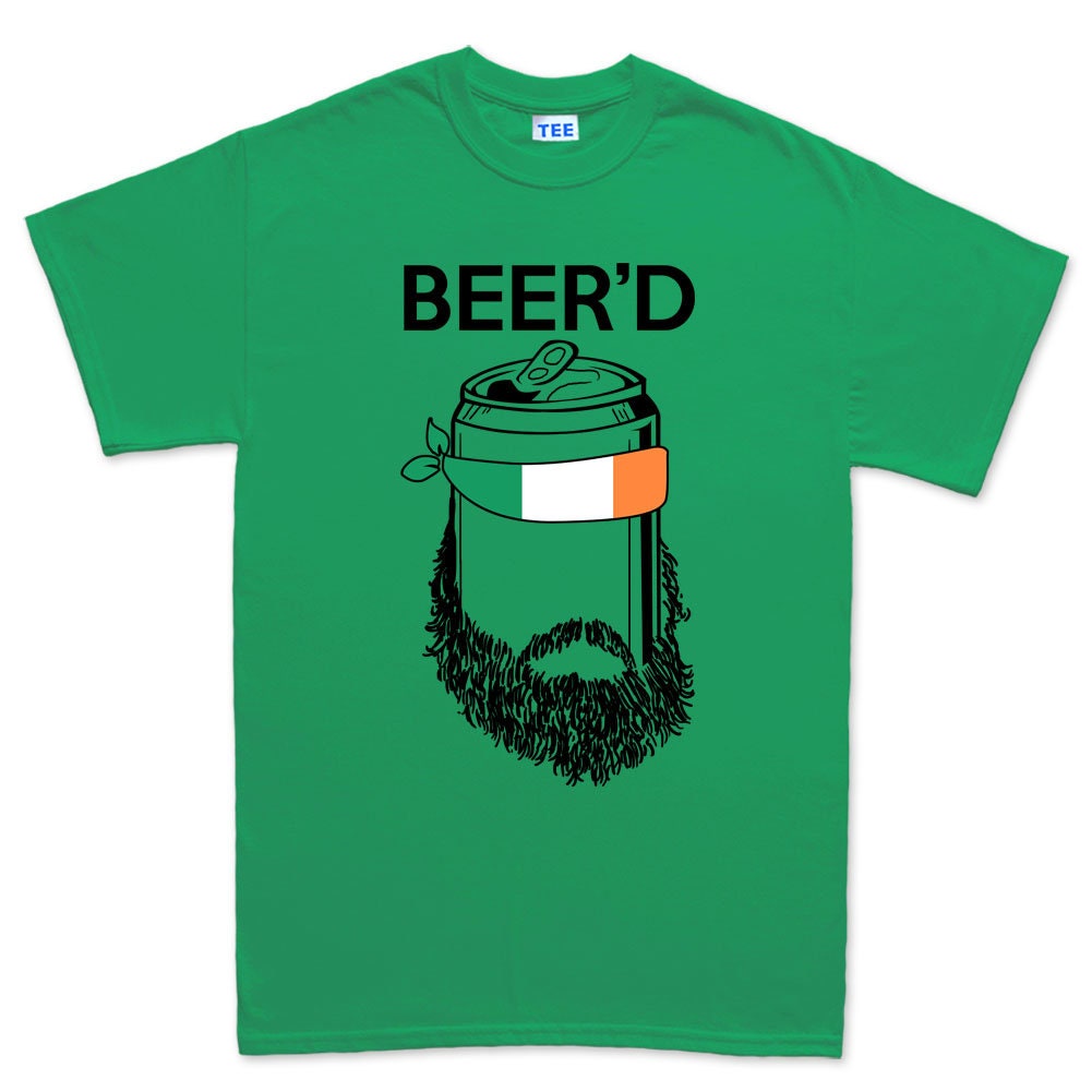 Beer'D Ireland T-Shirt, Paddy Saint Shirt, Shamrock Patrick Beer Tee, Lucky Saint St Paddy’s Day Shirts, Celebrate Lucky Irish Outfit